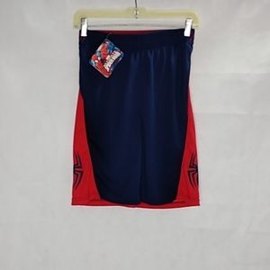 Marvel spider Man b ball shorts Size: boys 10/12